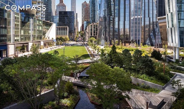 10 Riverside Blvd Unit 28C, New York City, NY 10069 - view of yard featuring a view of skyline