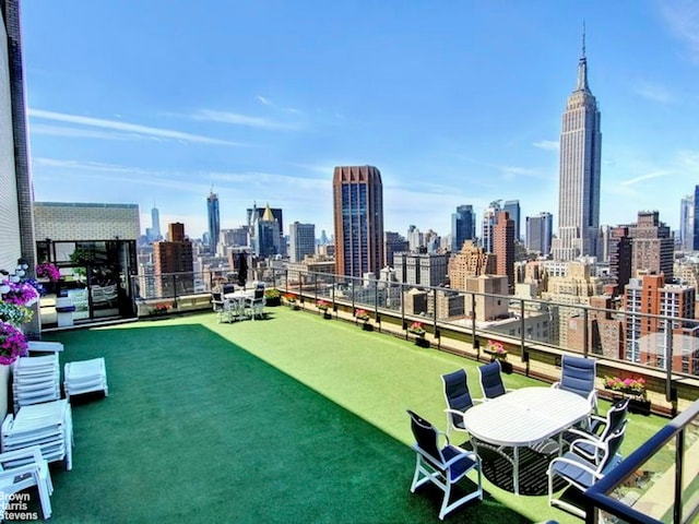 view of home's community featuring a city view