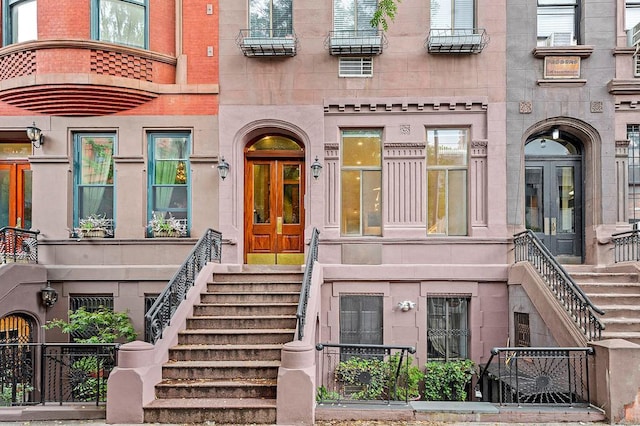 property entrance featuring french doors