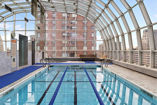 view of pool