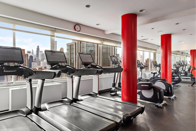 view of gym