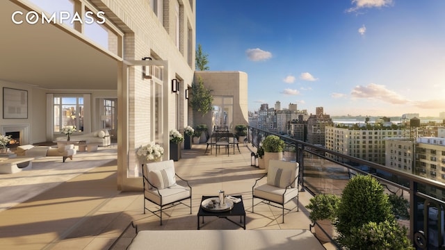 211 W 84th St Phb, Phb, New York City, NY 10024 - view of patio / terrace featuring a view of city