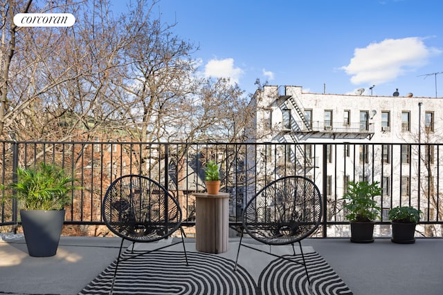 view of balcony