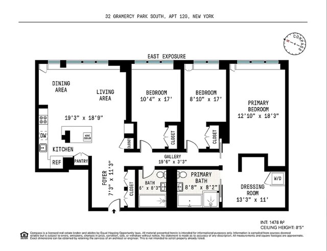 32 Gramercy Park S Unit 12Dg, New York City, NY 10003 - home floor plan