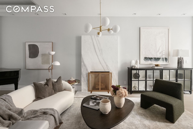 view of living area
