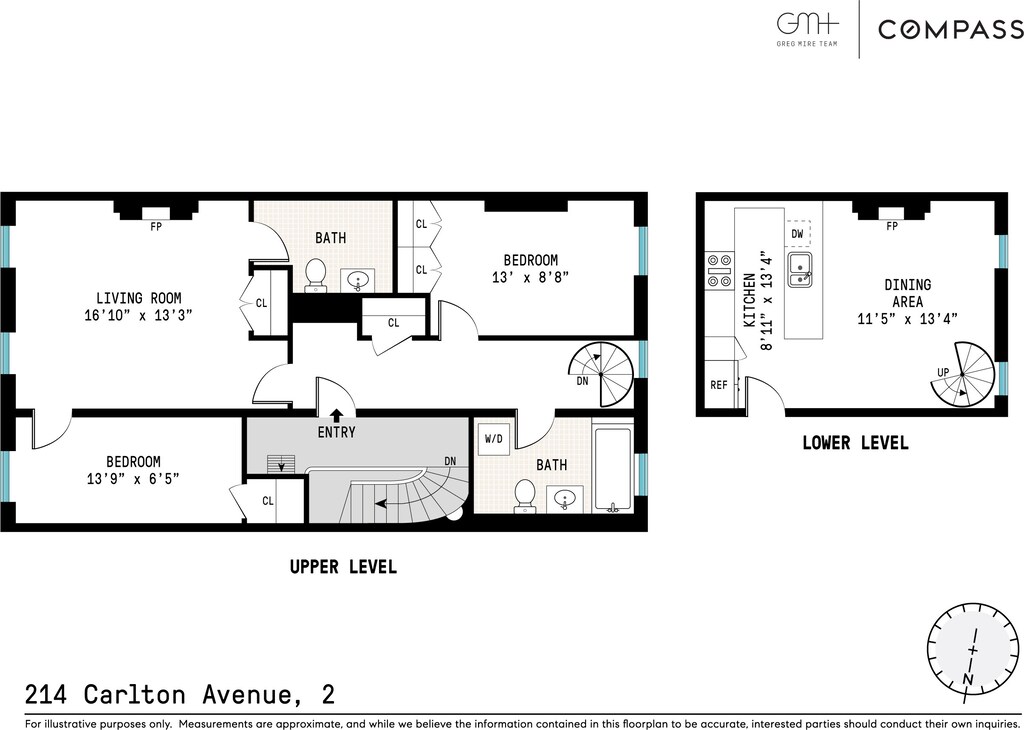 214 Carlton Ave Unit 3, New York City, NY 11205 - room layout