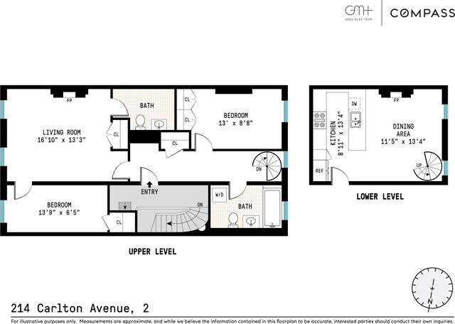 214 Carlton Ave Unit 3, New York City, NY 11205 - room layout