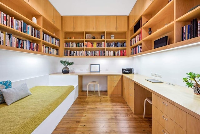 65 W 13th St Unit 9B, New York City, NY 10011 - home office with built in study area and light wood finished floors