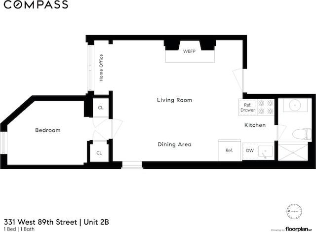331 W 89th St Unit 2B, New York City, NY 10024 - property floor plan