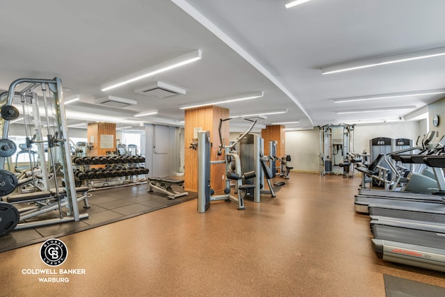view of exercise room