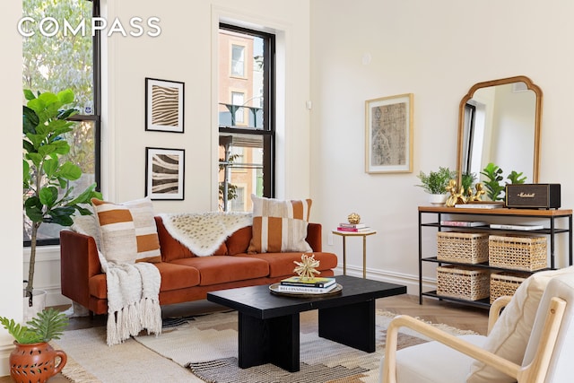 198 Madison St Unit Sf, New York City, NY 11216 - sitting room featuring wood finished floors