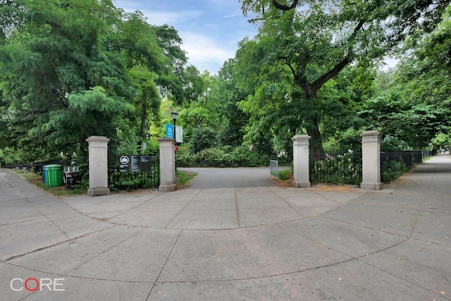 265 W 122nd St Unit C, New York City, NY 10027 - view of concrete surface featuring street lighting