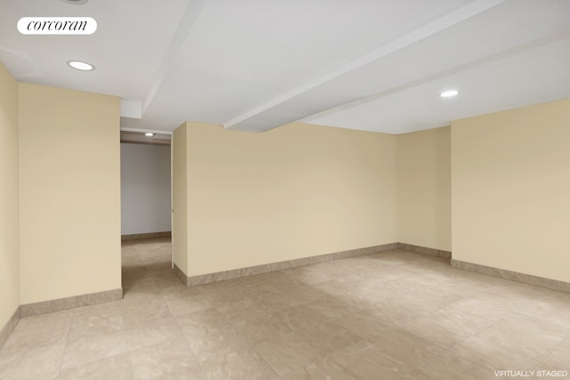 502 1st St Unit 1, New York City, NY 11215 - finished below grade area featuring baseboards and recessed lighting