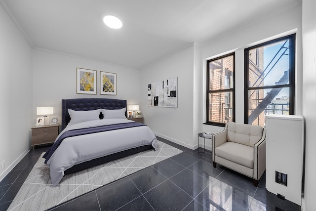 7002 Ridge Blvd Unit E-14, New York City, NY 11209 - bedroom featuring ornamental molding and granite floors