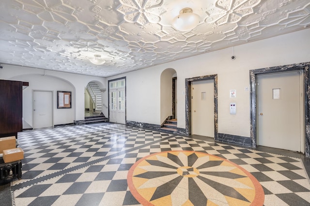 common area featuring stairs