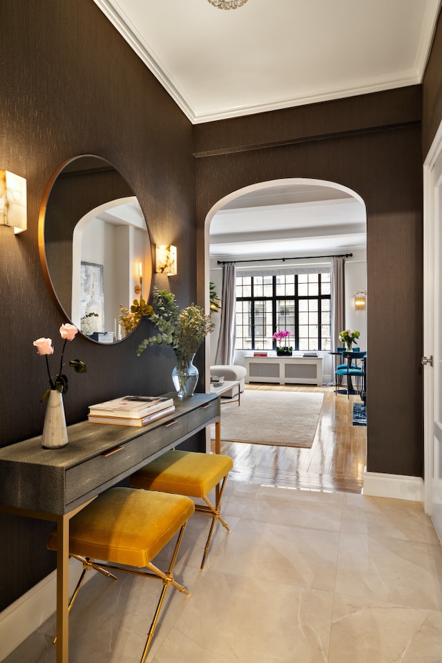 125 E 74th St Unit 4B, New York City, NY 10021 - interior space featuring ornamental molding