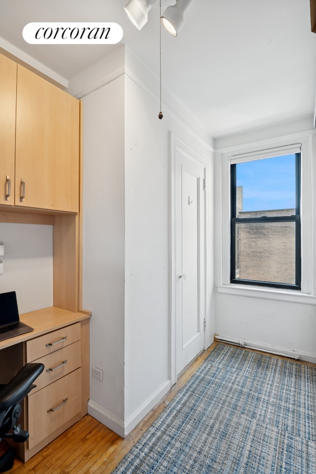 875 W End Ave Unit 12E, New York City, NY 10025 - unfurnished bedroom featuring light wood-type flooring and baseboards