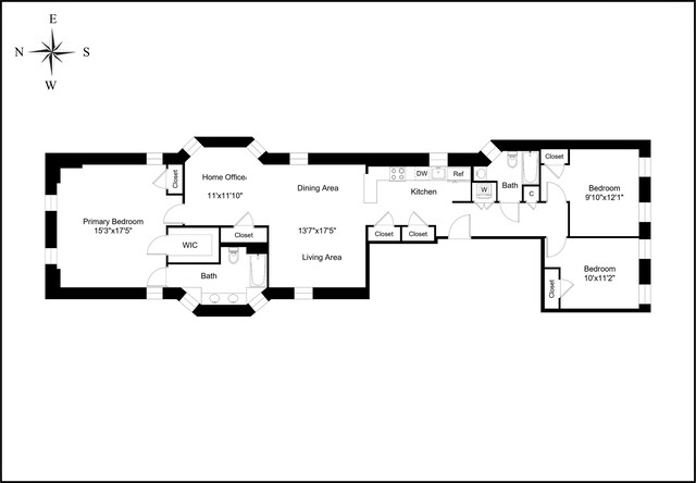 305 W 143rd St Unit 2, New York City, NY 10030 - view of room layout