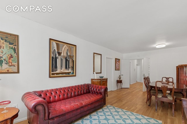 5 W 107th St Unit 4D, New York City, NY 10025 - living room with light wood-style floors