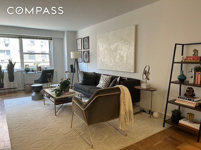 400 E 54th St Unit 15E, New York City, NY 10022 - view of living room