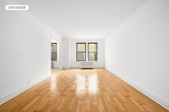 285 Riverside Dr Unit 3F, New York City, NY 10025 - spare room with baseboards and radiator heating unit