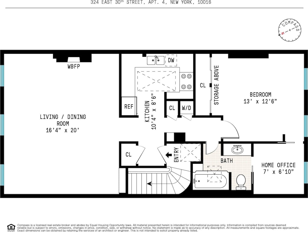 324 E 30th St Unit 4, New York City, NY 10016 - home floor plan