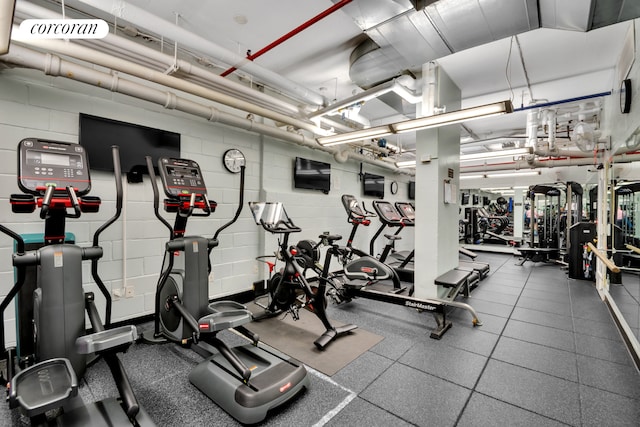 view of exercise room