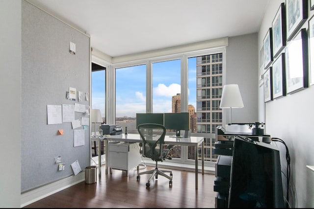 60 Riverside Blvd Unit 2801, New York City, NY 10069 - office space featuring wood finished floors and baseboards