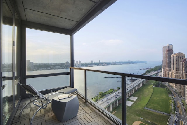 60 Riverside Blvd Unit 2801, New York City, NY 10069 - balcony with a city view and a water view