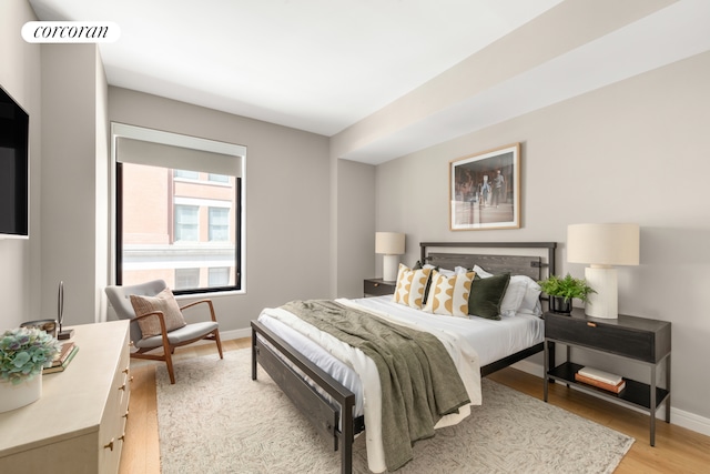 100 Barrow St Unit 5Cloft, New York City, NY 10014 - bedroom with light wood-style floors and baseboards