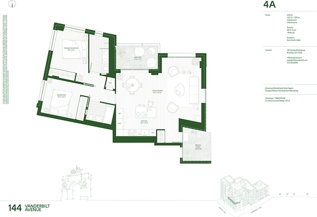 144 Vanderbilt Ave Unit 4A, New York City, NY 11205 - room layout