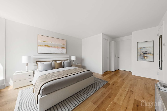 333 Rector Pl Unit 805, New York City, NY 10280 - bedroom featuring light wood finished floors