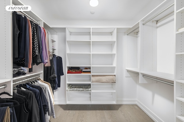 70 Charlton St Unit 2G, New York City, NY 10014 - walk in closet featuring wood finished floors
