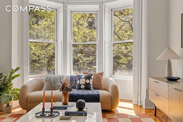 sunroom with a wealth of natural light