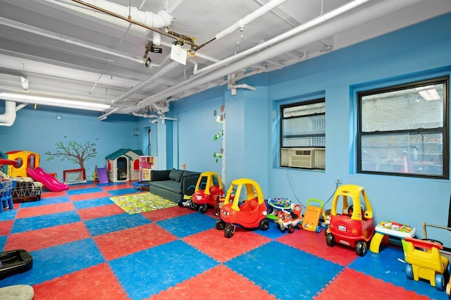 515 W End Ave Unit 15-D, New York City, NY 10024 - recreation room with cooling unit and tile patterned floors