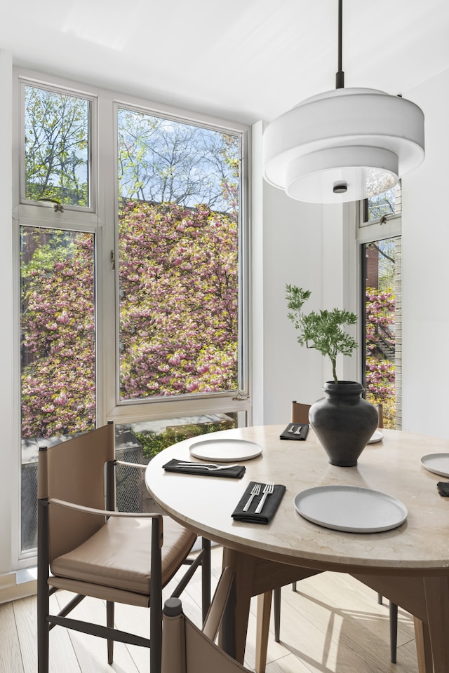 view of dining area