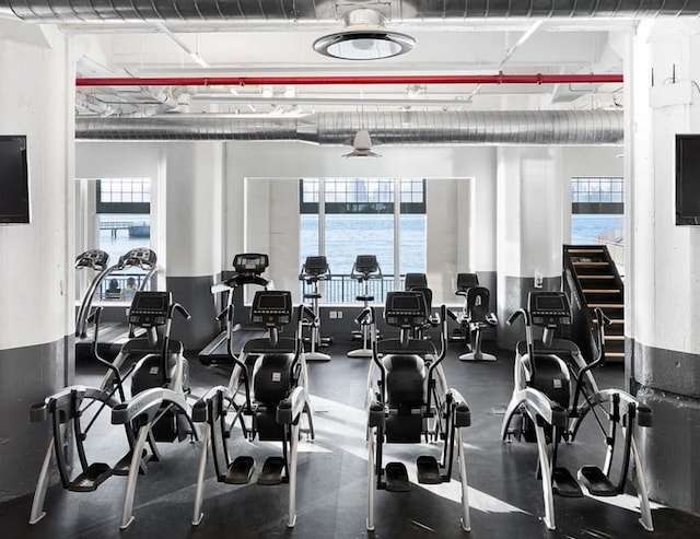 view of exercise room