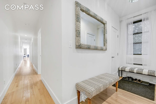 1878 Adam Clayton Powell Jr Blvd Unit 52, New York City, NY 10026 - corridor with wood-type flooring and baseboards