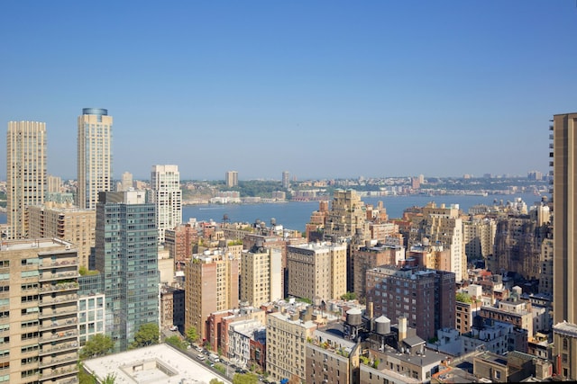 view of city featuring a water view