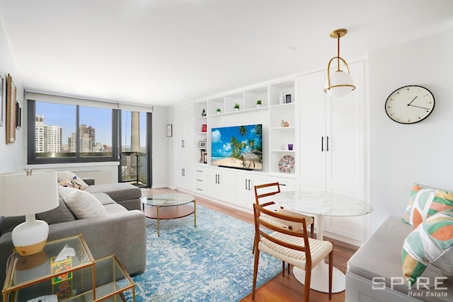 515 E 72nd St Unit 24A, New York City, NY 10021 - living area featuring wood finished floors