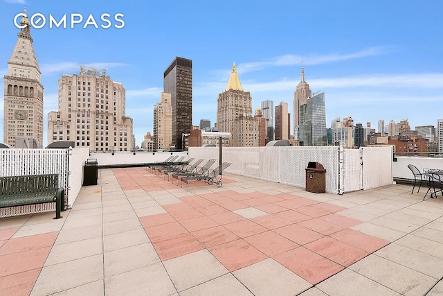 50 Lexington Ave Unit 2A, New York City, NY 10010 - view of patio / terrace featuring a view of skyline