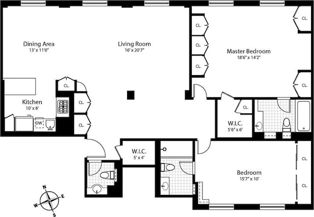 112 E 83rd St Unit 6C, New York City, NY 10028 - floor plan / room layout
