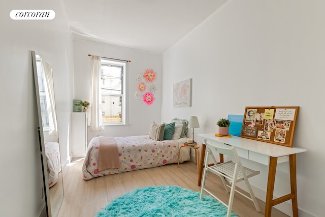 152 Senator St, New York City, NY 11220 - bedroom with wood finished floors