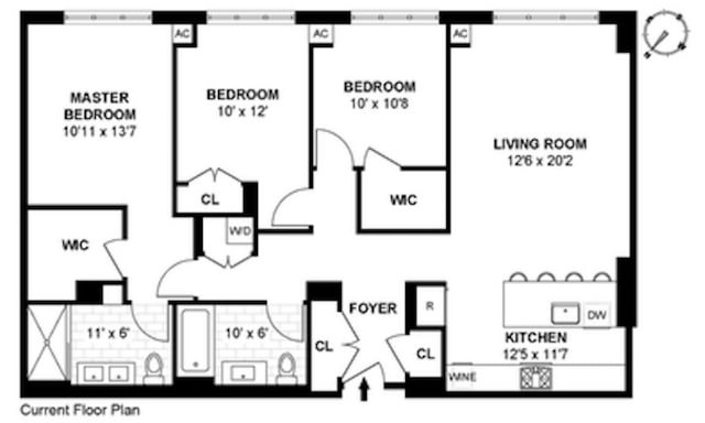 205 Water St Unit 6K, New York City, NY 11201 - view of floor plan / room layout
