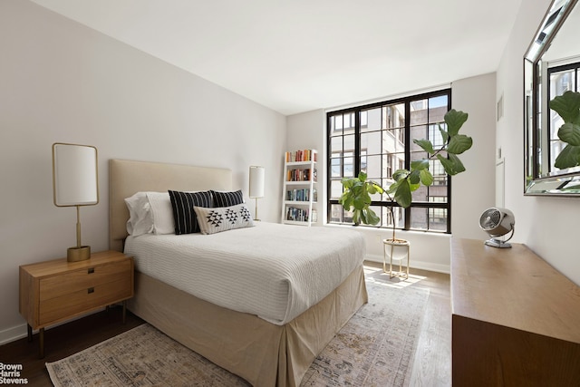 205 Water St Unit 6K, New York City, NY 11201 - bedroom featuring wood finished floors and baseboards