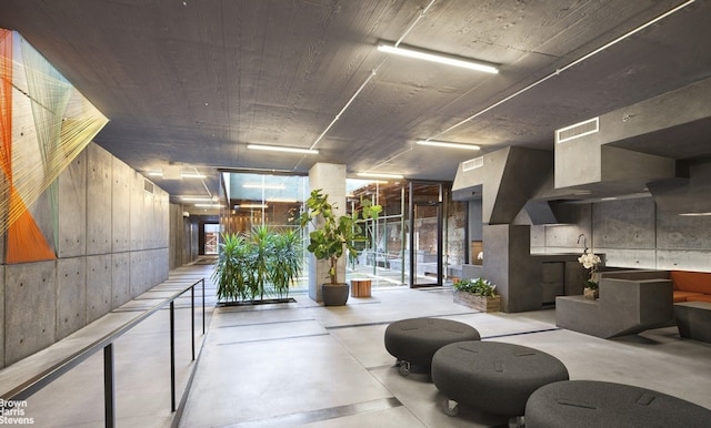 205 Water St Unit 6K, New York City, NY 11201 - common area with wooden walls