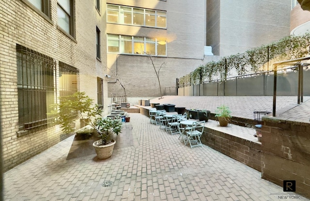 view of patio with fence