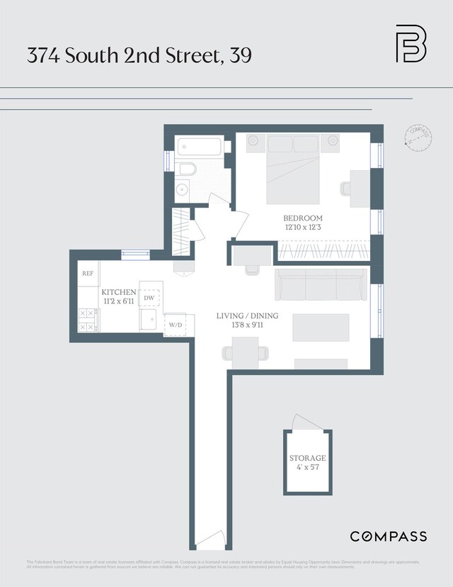 374 S 2nd St Unit Ph39, New York City, NY 11211 - property floor plan