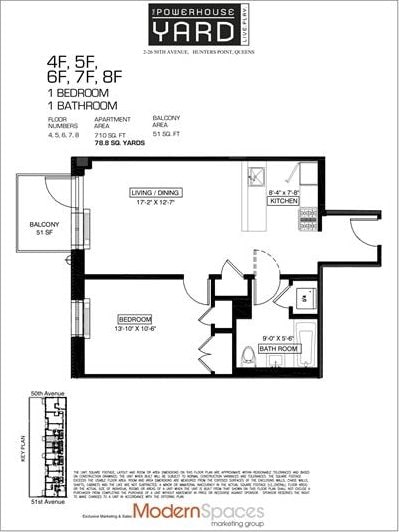 2-26 50th Ave Unit 7-F, New York City, NY 11101 - view of property floor plan