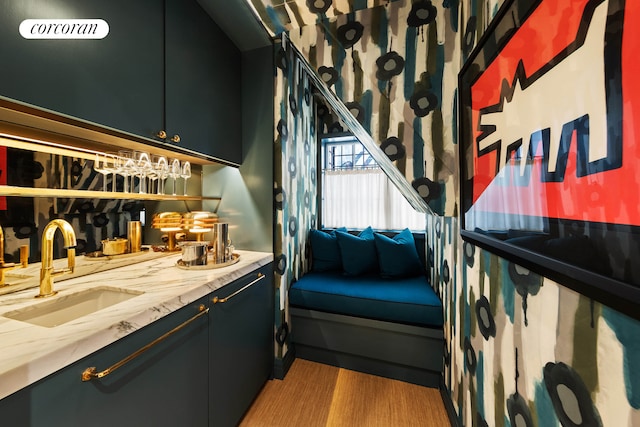 view of indoor wet bar